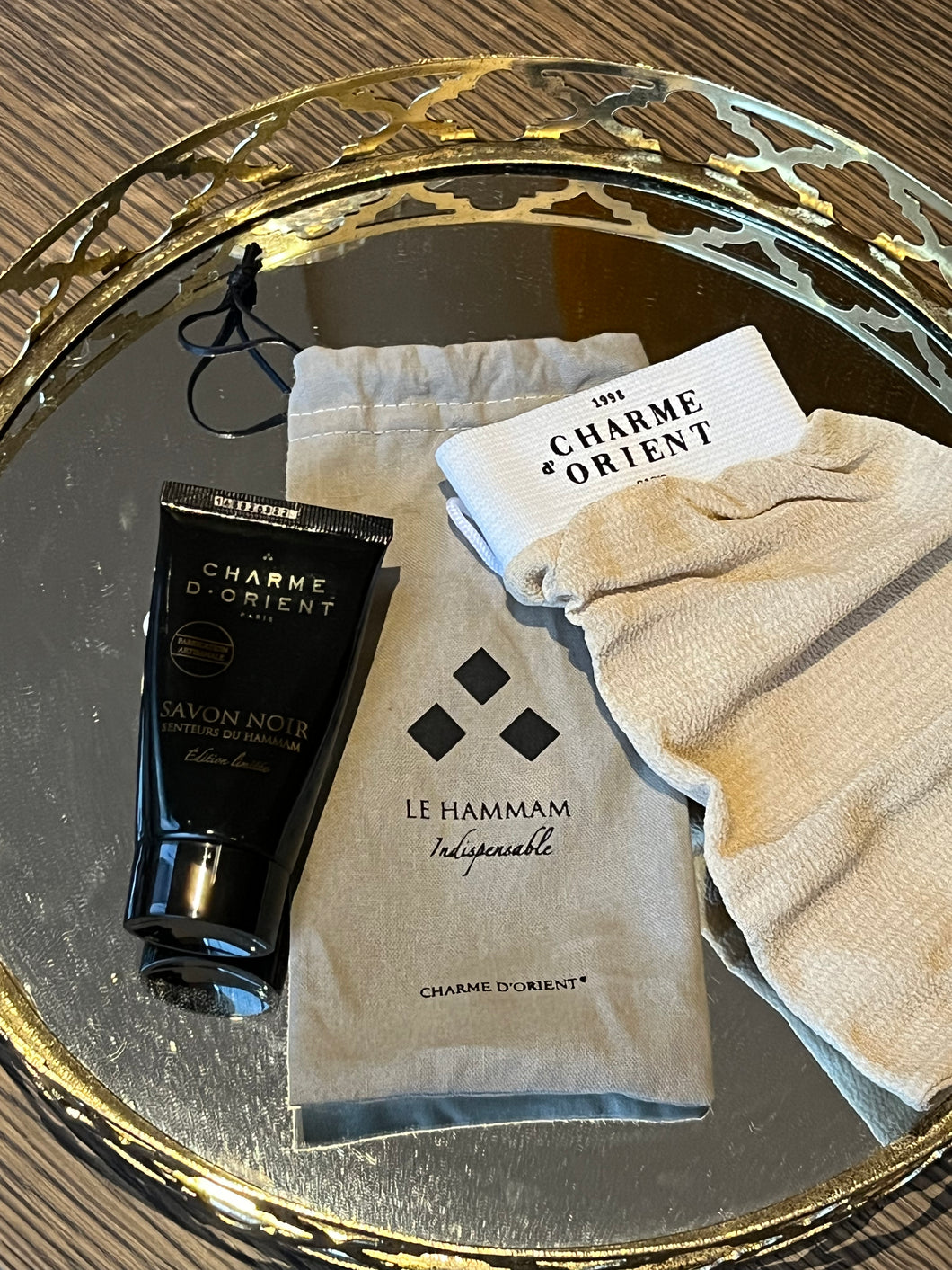 Charme Mini Soap and Glove Set