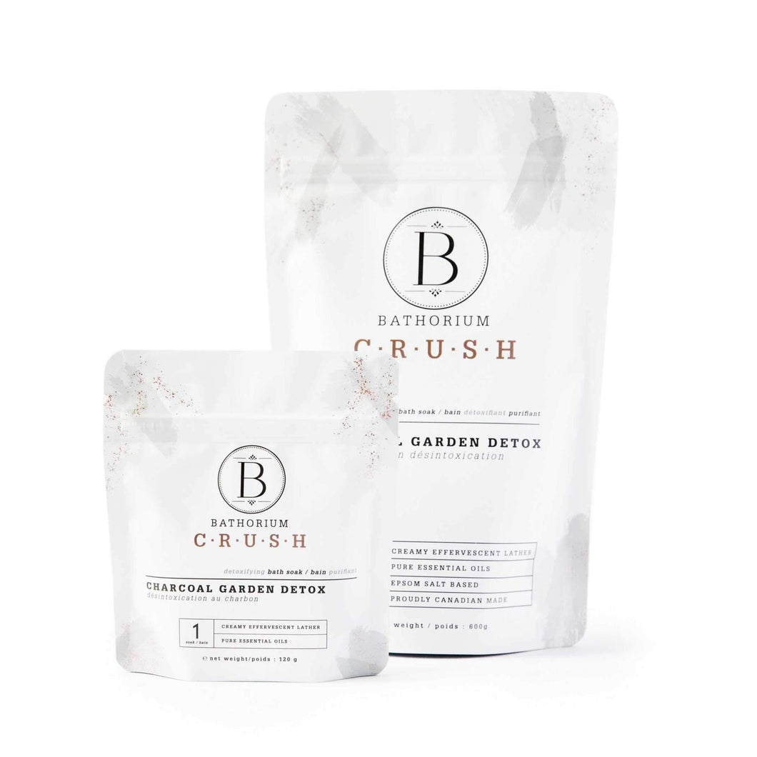 Bathorium Crush Bath Soak- Charcoal Garden Detox