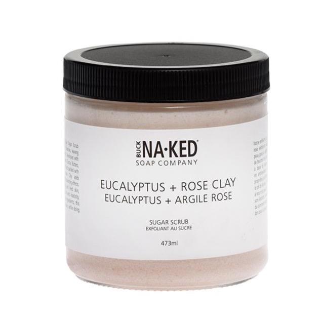 Buck Naked Eucalyptus + Rose Clay Sugar Scrub